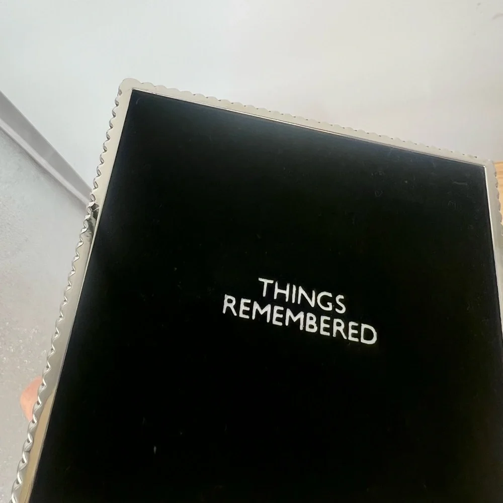 THINGS REMEMBERED Silver Cube Frame and Keepsake Box